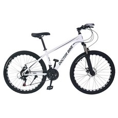닥터바이크 F-26S ROCKET MTB 스틸 디스크 브레이크 14kg 신장 165~185cm, 화이트, 170cm, 1개
