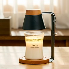 Ein.D Candle百貨 Arbol 定時融蠟燈 + 設計款大豆蠟燭 300g 套組, 黑木(融蠟燈), 月桂葉