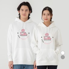 CARET 男女通用 寬鬆版 圖案連帽T恤 Donuts