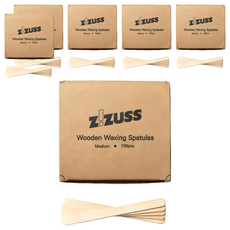 ZiZUSS 美體蠟用木質抹棒 M號 100支組, 6個