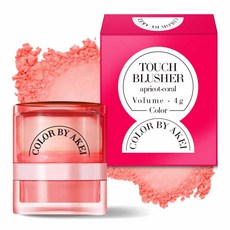 Arkay Blush Puff Color Touch 腮紅 4g, 1個, 杏珊瑚
