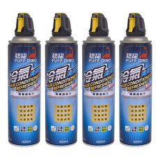 PUFF DINO 恐龍 冷氣清潔劑, 420ml, 4個