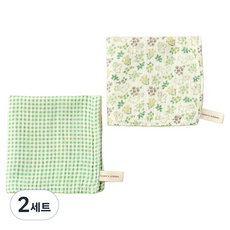 Modern House L 加厚4層家用紗布抹布 花園松鼠 2款, 2套