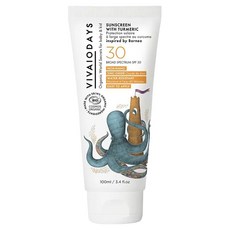 VIVAIODAYS 薑黃寶寶全效防曬乳 SPF30 防水, 100ml, 1條