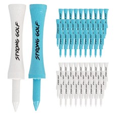強力高爾夫球釘 2種 x 30入, 1套, 天藍色, 白色