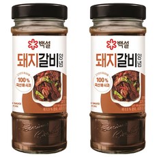 CJ BEKSUL 白雪 豬排骨調味醬, 500g, 2個