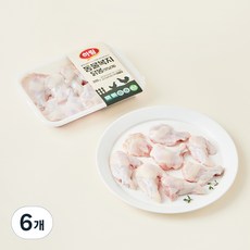 하림 동물복지 깨끗한농장 인증 닭봉 윗날개 (냉장), 300g, 6개