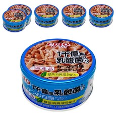 INABA CIAO 啾嚕 一千億乳酸菌罐 綠茶消臭成分配合, 鰹魚白身 + 鰹魚高湯, 85g, 6罐