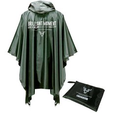 Roope 多功能戶外斗篷雨衣 防水, 橄欖綠