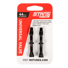 STANS NoTubes 超輕量鋁合金通用氣嘴 黑色, 1個, 黑色 44mm