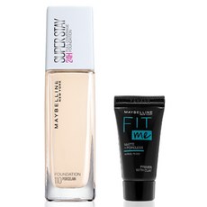 메이블린 슈퍼스테이 파운데이션 30ml + 미니 프라이머 5ml 세트, 110 포슬린(파운데이션), 랜덤발송(프라이머), 1세트