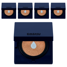 DASHU 男款水潤霧面BB氣墊粉餅 15g, 深米色, 5個