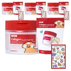 메디필 민들레마음 레드 락토 콜라겐 더블 타이트 패드 270ml + 리필 패드 + 스티커 세트, 140매입, 4개