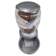 Petmate Replendish 專利抗菌寵物餵水器 - 10LB, 灰色, 1個