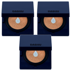 DASHU 男款水潤霧面BB氣墊粉餅 15g, 深米色, 3個