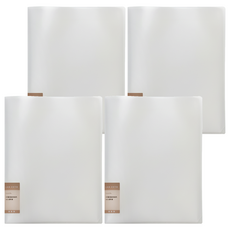 Lan CHYn 連勤牌文具 本色資料簿 LCW60 60頁, 透白色, 4本