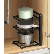 라니샵 후라이팬 정리대, 1개, 3단