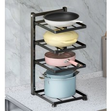 라니샵 후라이팬 정리대, 1개, 4단