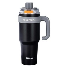 GER 泰 大容量陶瓷塗層冰霸杯, 1個, 黑色, 1.2L