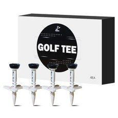 Newless 高度可調式瞄準高爾夫球座支架 4p, 1盒, 黑色