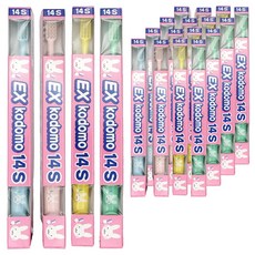 코도모 부모님지도용 어린이 칫솔 14S, 혼합색상, 4개입, 5개