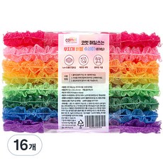 코멧 매일쓰는 무지개 버블 수세미, 16개, 1개입