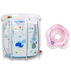 ILLUWA 游泳池+泳圈+打氣筒, 混色