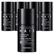 토니모리 퍼스널 헤어 쉐딩 퍼프, 03. 내추럴블랙, 5개