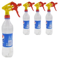 알송이 안뜰 가정용 스프레이 병 헤드, 옐로우 3, 4개