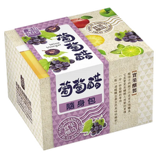 醋桶子 果醋隨身包 葡萄 8包 Set 100% 醋釀造, 264ml, 1盒