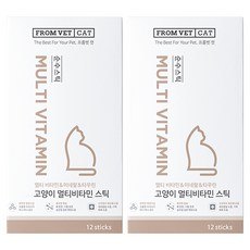 프롬벳 고양이 순수스틱 영양제, 12회분, 종합영양제, 2개