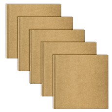 簡約牛皮紙空白筆記本 100張, 混合顏色, 5個