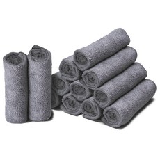 메이튼 스탠다드M 초극세사 세차타올 자동차 드라잉 타월 대형, 그레이, 12개