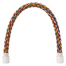 Li Parrot 鸚鵡用鐵絲固定棉繩棲木 大號, 1個, 混合色