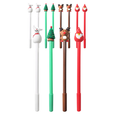 X-MAS 중성펜 0.5mm, 랜덤 발송, 12개