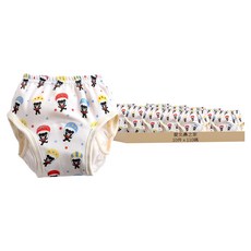 加厚6層學習褲/尿布褲, 加厚檔片吸水性強，保持乾爽，純棉材質柔軟親膚，舒適透氣，鬆緊設計自由調整，貼合身形, 110碼(11~16kg), 跳傘小熊, 10件