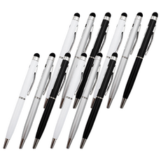 misoro 1000 智慧型迷你原子筆 3款 x 2入組 2182 0.7mm, 12個, 白色, 銀色, 黑色