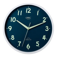 오더블유씨 루미너스 야광 벽시계 OTM915LW, 혼합색상