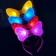 마메 LED 리본 머리띠, 랜덤발송, 5개