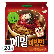 풀무원 메밀 비빔면 117.3g, 28개