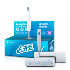 스카트 테이프클리너 이지앤퀵 특대형 핸들+리필, 1세트