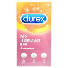 durex 杜蕾斯 綜合裝保險套, 6個, 1盒