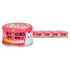 INABA CIAO 啾嚕 貓用 旨定罐, 白身鮪魚 + 干貝, 85g, 24罐