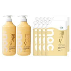 nac nac 酵素奶瓶餐盤蔬果洗潔精 700ml 2瓶 + 補充包 600ml 8包, 1箱, 6.2L