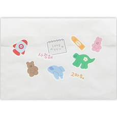 Donna&deco 紙袋 23 x 22 cm 20入 + Goody 裝飾貼紙 007 小小的素描本 20入 套組, 基本白色(紙袋), 1套
