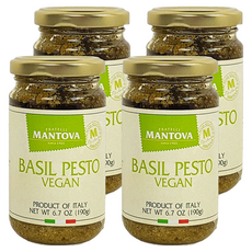 MANTOVA 曼托瓦 羅勒香蒜醬素食主義者, 190g, 4個