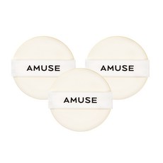 Amuse Makeup Dew Jelly 氣墊粉撲, 3個, 單一顏色