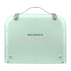 NICONICO 時尚摺疊暖足電暖器 原廠保固, 碧綠, NI-WF1023
