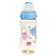 bab 培寶 PPSU 寬口徑奶瓶, 330ml, 1個, 淡淡茶色