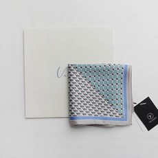 BABISOO 拼色圖案領巾+包裝禮盒